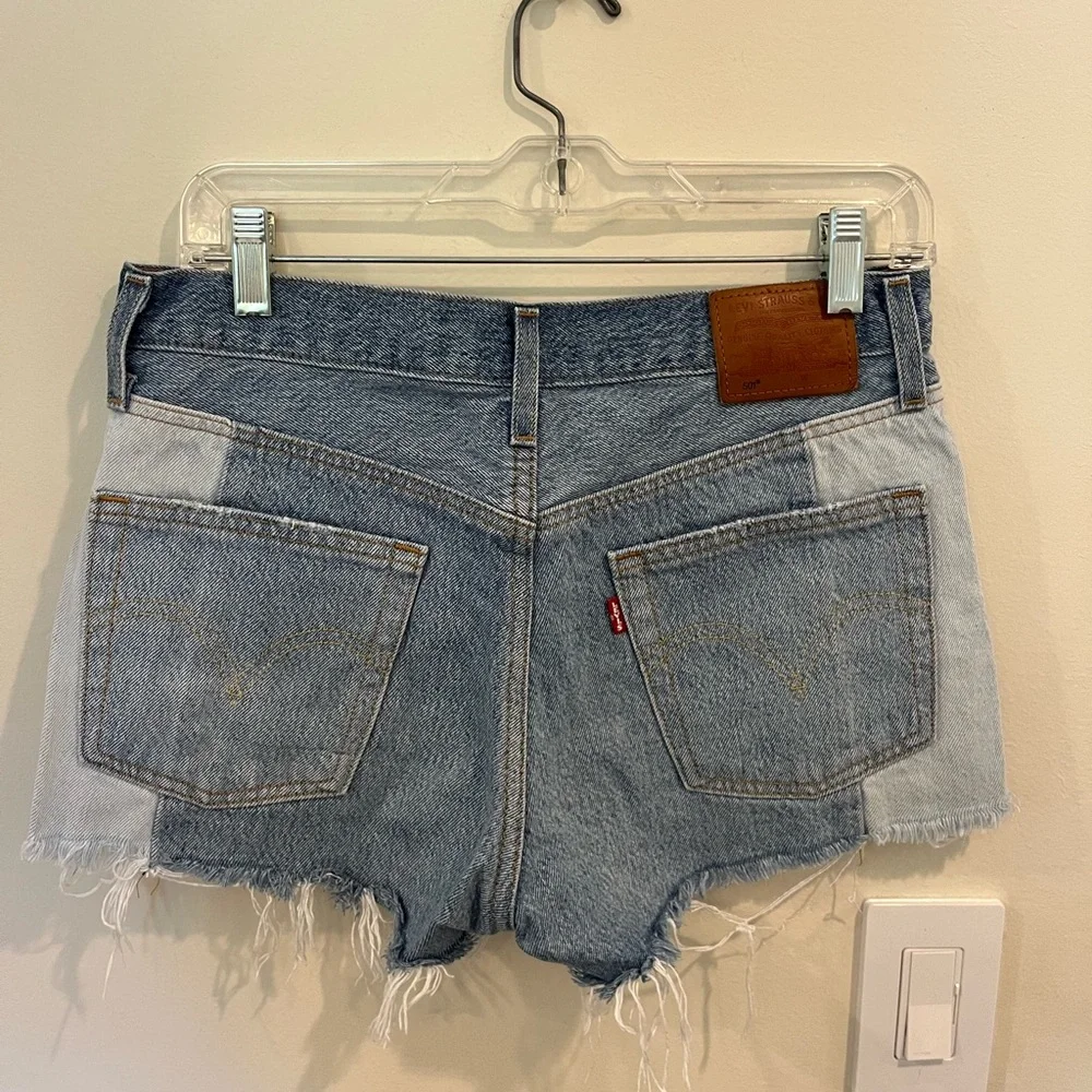 LEVIS patchwork denim shorts - Picture 5 of 6